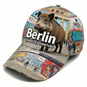 Wholesale Custom logo Berlin Germany Tourist Souvenirs Soft Embroidered Baseball Cap