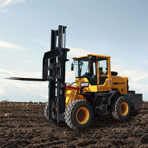Professional <strong>Diesel</strong> Articulated <strong>All</strong> Wheel <strong>Forklift</strong> 4x4 Big Rough <strong>Terrain</strong> <strong>Forklift</strong> - Product Image 1