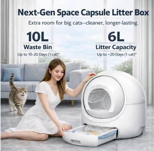 Caja de arena automática para gatos de 70L con control por aplicación ABS + POM, para gatos de todas las edades - se acepta logotipo personalizado - Product Image 5