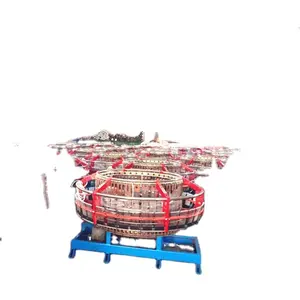 Altı servisler dairesel loom/pp dokuma pirinç çanta yapma makinesi