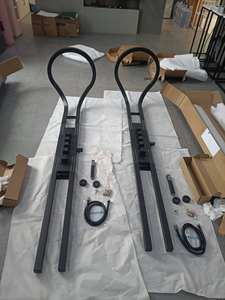 Noir argent multifonction Rainfalll Piano Key chaud et froid arroseur Massage pommeau de douche ensembles panneau système - Product Image 2