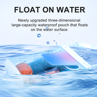Étui universel pour téléphone portable 2L en PVC écologique, étanche et flottant, avec fente pour carte