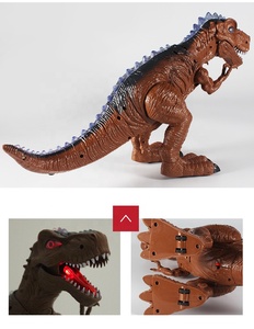 Juguetes de Dinosaurios de Plástico con Luces y Sonidos, Funcionan con Pilas - Product Image 3