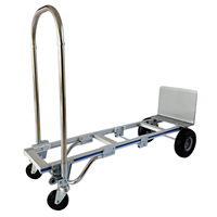 Chariot à main motorisé pliable en aluminium à 4 roues, capacité de charge de 200 kg, chariot d'escalade pour escaliers, chariot industriel pour le shopping