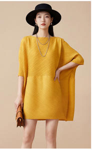 ชุดเดรสจีบสไตล์เกาหลีแบบลำลองสำหรับผู้หญิง แฟชั่นหรูหรา แขนกุด กระโปรงจีบหลวมๆ เสื้อผ้าขายส่งราคาถูกจากตลาดขายส่ง - Product Image 5