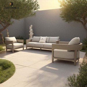 Hiện đại ngoài trời nội thất sân vườn thiết lập cho sân khách sạn biệt thự căn hộ nhà với phong cách ghế sofa làm bền dây mây - Product Image 1