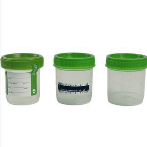 ขวดเก็บตัวอย่างปัสสาวะทางการแพทย์ขนาด90มล. สีเขียวแบบใช้แล้วทิ้งมีหรือไม่มีฉลาก - Product Image 2