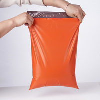 Sac de courrier en plastique, pochette de livraison, pour vêtements, avec LOGO personnalisé, Poly, Orange, unités