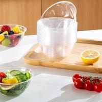 Vente en gros de bols à soupe, à fondue et à dessert en plastique PS épais et résistant, de qualité alimentaire, jetables