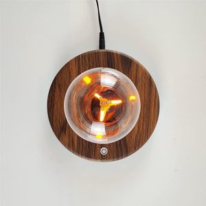 Levitating <b>Bulb</b> Lamp Magnetic Floating LED Light E26 Touch Control Wood Base Desk Lamp Table Lamp Night Light 360 Degree - Product Image 4