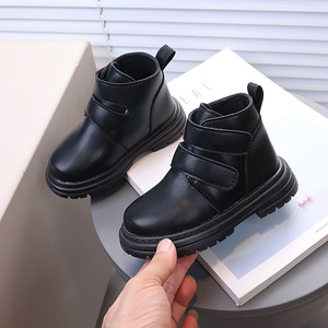 Autumn Winter Short Boots Super Warm Shoes Leather Boots Children Outwear Leather Casual Boots for Kids Boys Girls - Product Image 4