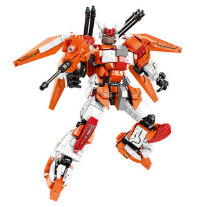 نموذج روبوت بلاستيكي آلي متحول لبنات بناء تجميع لعبة للأطفال هدية للأولاد - Product Image 1