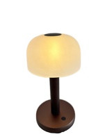 Nouvelle lampe de table sans fil de style nordique quantique 2026 avec chargeur sans fil et abat-jour transparent