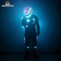 Usine LED Robot Stilts Suit avec Gants Laser pour Danse Halloween Club Cosplay Graduation Parties-Party Nouveautés