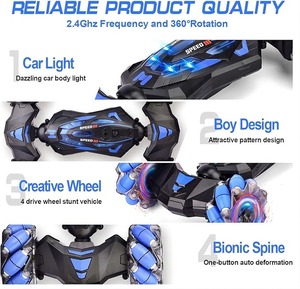 1:12 제스처 감지 RC 스턴트 자동차 2.4Ghz 4WD 손으로 제어 RC 드리프트 자동차 라이트 업 음악 장난감 - Product Image 6