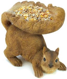 Polyresin/résine Cadeaux et Décor <span class=keywords><strong>Bois</strong></span> Brun Écureuil Extérieur Mangeoire Statue de <span class=keywords><strong>Jardin</strong></span> - Product Image 1
