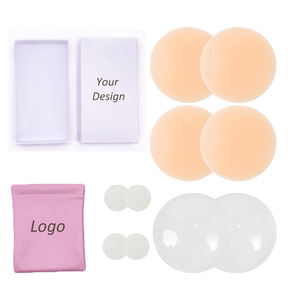 Siliconen Tieten Bedekken Matte Afwerking Effen Tepel Pasteitjes Naadloze Ondoorzichtige Herbruikbare Zelfklevende Siliconen Tepel Pad - Product Image 6