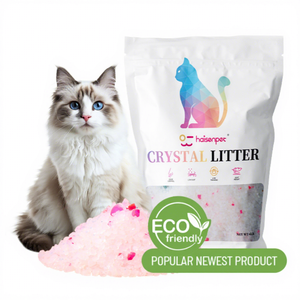 공장 도매 가격 하이 퀄리티 고흡수성 낮은 추적 냄새 제어 크리스탈 고양이 쓰레기 - Product Image 1