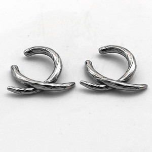 yunnique Trendy Retro Minimalist Titanium Steel <b>Cuff</b> <b>Earrings</b> Open Ear Clips For Men And Women Without Pierced Ears - Product Image 2