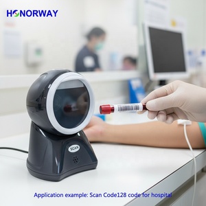 <span class=keywords><strong>Lecteur</strong></span> de Codes-Barres 2D <span class=keywords><strong>Datamatrix</strong></span> Inversé Mains Libres Haute Résolution, Scanner de Codes-Barres QR Omnidirectionnel de Bureau pour Usage Commercial - Product Image 6