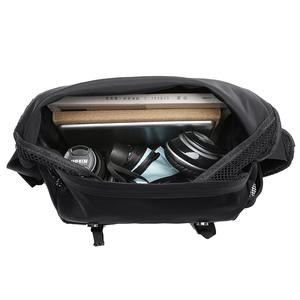 Riñonera Deportiva Cruzada de Moda para Hombre con Logotipo Personalizado, Calidad OEM, Impermeable, de Nailon, Color Sólido, Cierre de Cremallera - Product Image 5