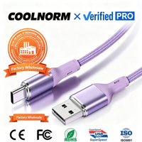 Kabel Data Pengisian Cepat USB Kabel Data Ponsel Tipe-C untuk Mobil Pengisian Cepat Transfer Data Anyaman Presisi Warna-warni