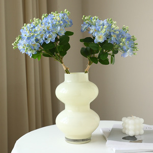 Fleur artificielle haut de gamme en soie dorée, <span class=keywords><strong>jasmin</strong></span>, pour décoration, aménagement paysager, événements et expositions - Product Image 2