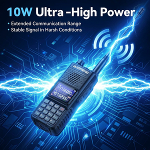 Baofeng UV-30L 10W Dual Band <b>Walkie</b> <b>Talkie</b> Long Range GMRS Radio Handheld Transceiver Type-C Charging - Product Image 1