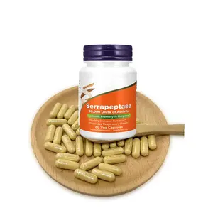 oem 120000 spu serrapeptase 250000 capsule serrapeptase powder Supplement Serrapeptase Enzyme Capsules