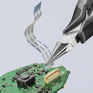 KNIPEX - 35 22 115 Pince électronique ESD à tête ESD polie miroir, poignées avec poignées multi-composants - Product Image 3