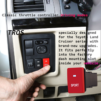 Pengontrol Throttle TROS 4 Mode Mengemudi Peningkat Daya 45% Pedal Akselerator Mobil Khusus untuk Seri Toyota Land Cruiser