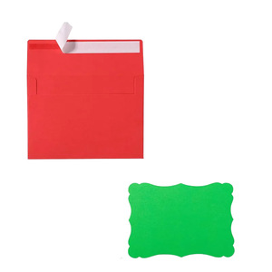 Bordo colorato dell'onda di compleanno scritta in bianco invito colorato piccola busta carta tipografia Design - Product Image 4