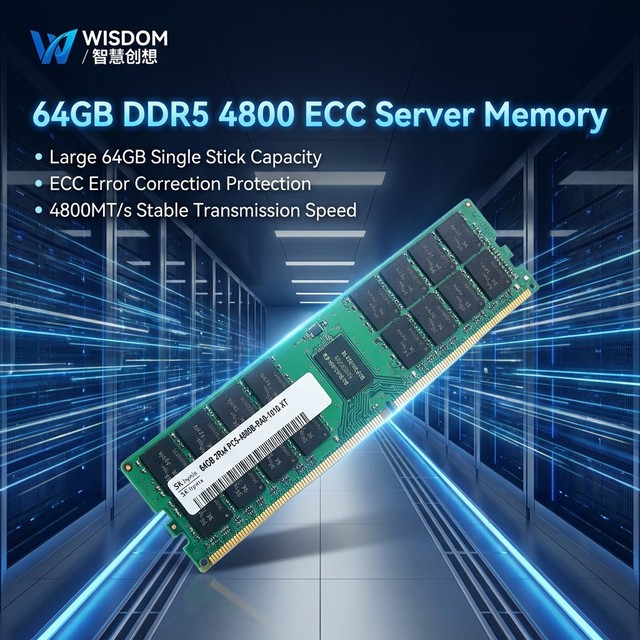 64GB DDR5 4800MT s PC5 38400 ECC RDIMM Dual Rank 2Rx4 New Enterprise Grade AI Computing ProLiant PowerEdge DDR5 Server Memory