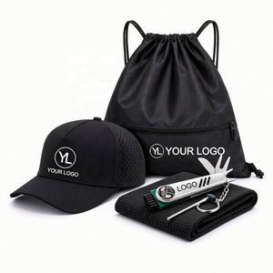 Custom Logo <b>Drawstring</b> <b>Backpack</b> Sports Cap Microfiber Towel Golf Tool Swag Kit for Corporate Events - Product Image 1