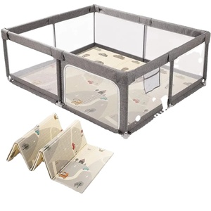 Best-seller moderno gioco interno cortile recinzione cancelli pieghevole in tessuto Oxford rimovibile box per bambini bambini camera da letto in plastica