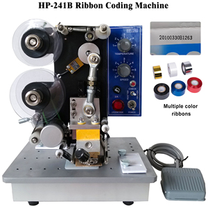 Digital Semi-Automatic Batch Number Expiry <b>Date</b> Ribbon Coding Machine for Paper Plastic Cartons Film Batch Number Coding Machine - Product Image 3
