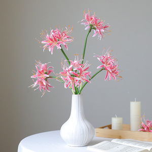 Buena calidad al por mayor Higanbana flor equinoccio flor vidrio decoración del hogar Dí<span class=keywords><strong>a</strong></span> de San Valentín Acción de Gracias MESA DE <span class=keywords><strong>A</strong></span>ño Nuevo chino - Product Image 6