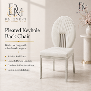 <b>Silver</b> Shell Back <b>Silver</b> Stainless Steel Wedding <b>Chair</b> with White Cushion for Wedding and Banquet Events Event Seating - Product Image 2