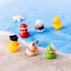 Mini Hars Dieren Figuren Micro Landschap Tuin Aquarium Poppenhuis Accessoires Kerst Charme Kleine Hars Eend Decor Ornamenten - Product Image 3