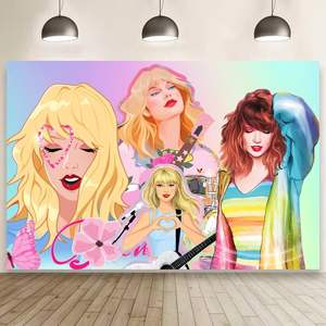 Letras <span class=keywords><strong>de</strong></span> música Banner amante <span class=keywords><strong>de</strong></span> la música cumpleaños telón <span class=keywords><strong>de</strong></span> fondo todavía puedo hacer que todo el lugar brillo telón <span class=keywords><strong>de</strong></span> fondo para ERAS fiesta música Fans - Product Image 5