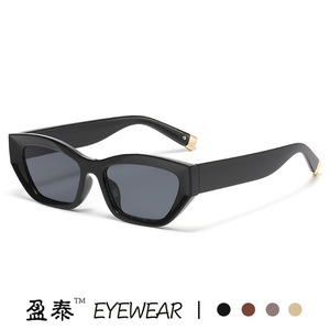 แว่นกันแดดทรงเหลี่ยม Cat Eye ยี่ห้อ Yingtai ป้องกันรังสียูวี 400 กรอบพลาสติก สำหรับผู้หญิง สไตล์สตรีท - Product Image 5