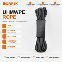 Cordon en paracorde tressé double UHMWPE 7 mm, 9 brins intérieurs en nylon haute résistance, pour camping, survie, randonnée, escalade, sauvetage