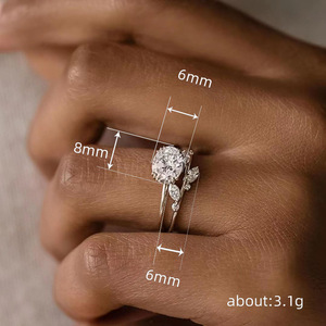 Anello a Foglia Marquise per Donne, Gioiello Elegante e Chic, Regalo Quotidiano - Product Image 4