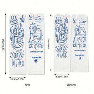 Calcetines de Silicona para Yoga, Pilates y Terapia de Meridianos, Ecológicos e Impermeables, con Diseño de Masaje Triangular en la Puntera para Pies y Piernas - Product Image 1