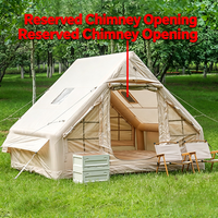 Abri gonflable de luxe toutes saisons, tente instantanée pour famille, tente Air-Ridge pour le camping, protection contre le soleil et la pluie, tissu Oxford