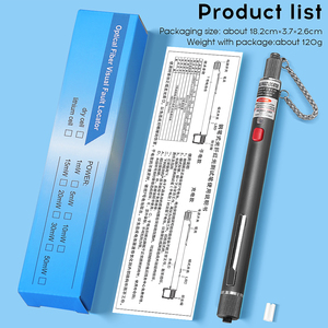Pena Uji Serat Optik COMPTYCO AUA-G5-G50MW Sumber Cahaya Merah Detektor Titik Putus Pena <span class=keywords><strong>Laser</strong></span> <span class=keywords><strong>VFL</strong></span> 5-50km Pencari Kesalahan Visual - Product Image 6