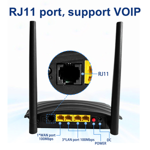 4G VoIP <b>Router</b> With 300Mbps Wi-Fi Speed RJ11 LTE <b>Modem</b> Built-In Battery Firewall QoS VPN-for Home Use - Product Image 5