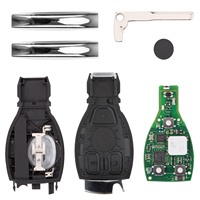 Llave Inteligente CG MB 08 Versión Keyless Go 2 en 1, 3 Botones, 315MHz/433MHz, Alta Calidad, 1 Año de Garantía para Mercedes W164 W221 W216