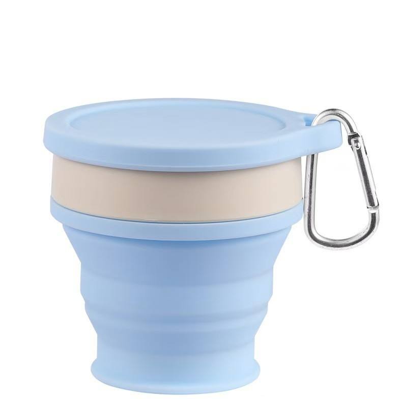 แก้วซิลิโคนสีเหลืองพับได้