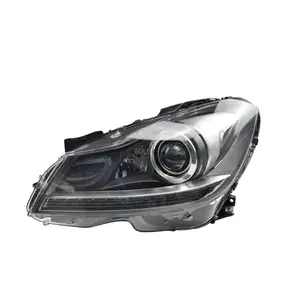 LED DRL Modified Headlights suitable for Mercedes C-Class W204 S204 C204 Old Model Upgrade to New Model Halogen upgrade To LED